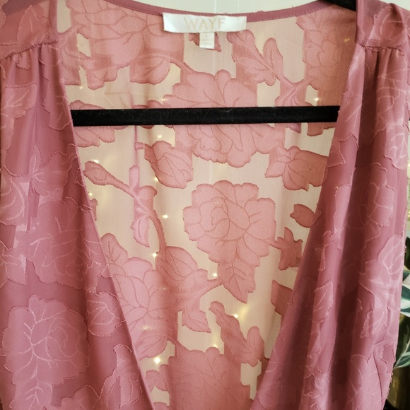 Gorgeous rose pink wrap dress - Picture 4 of 5